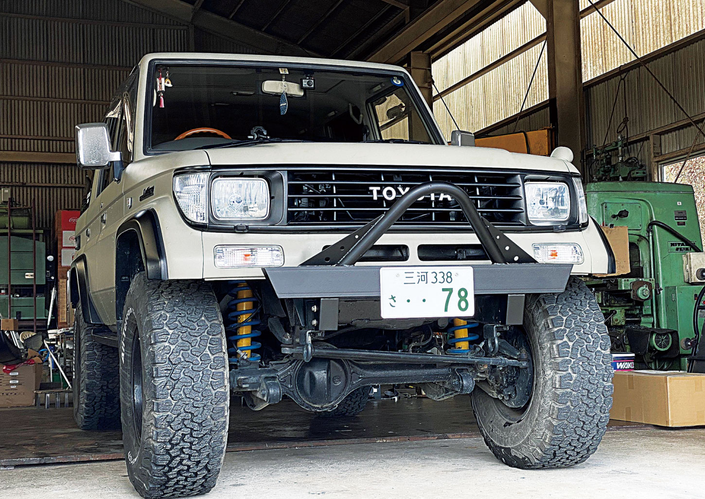 トヨタ・ランドクルーザープラド用 ワンオフスチールバンパー